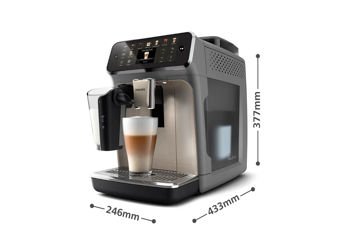 B-Class Refurbished - Philips 5500 LatteGo Automatic Espresso Machine, EP5544/90 - Grey Chrome - Image 5