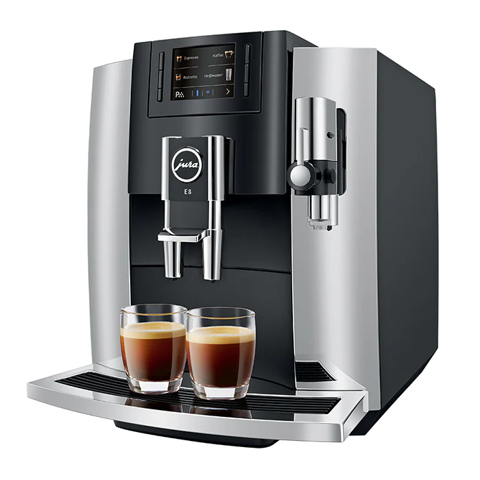 Jura E8 Chrome Superautomatic Espresso Machine - Open Box - Image 2