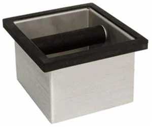 Rattleware Brushed Stainless Steel Knockbox with Rubber Bumper - Image 2